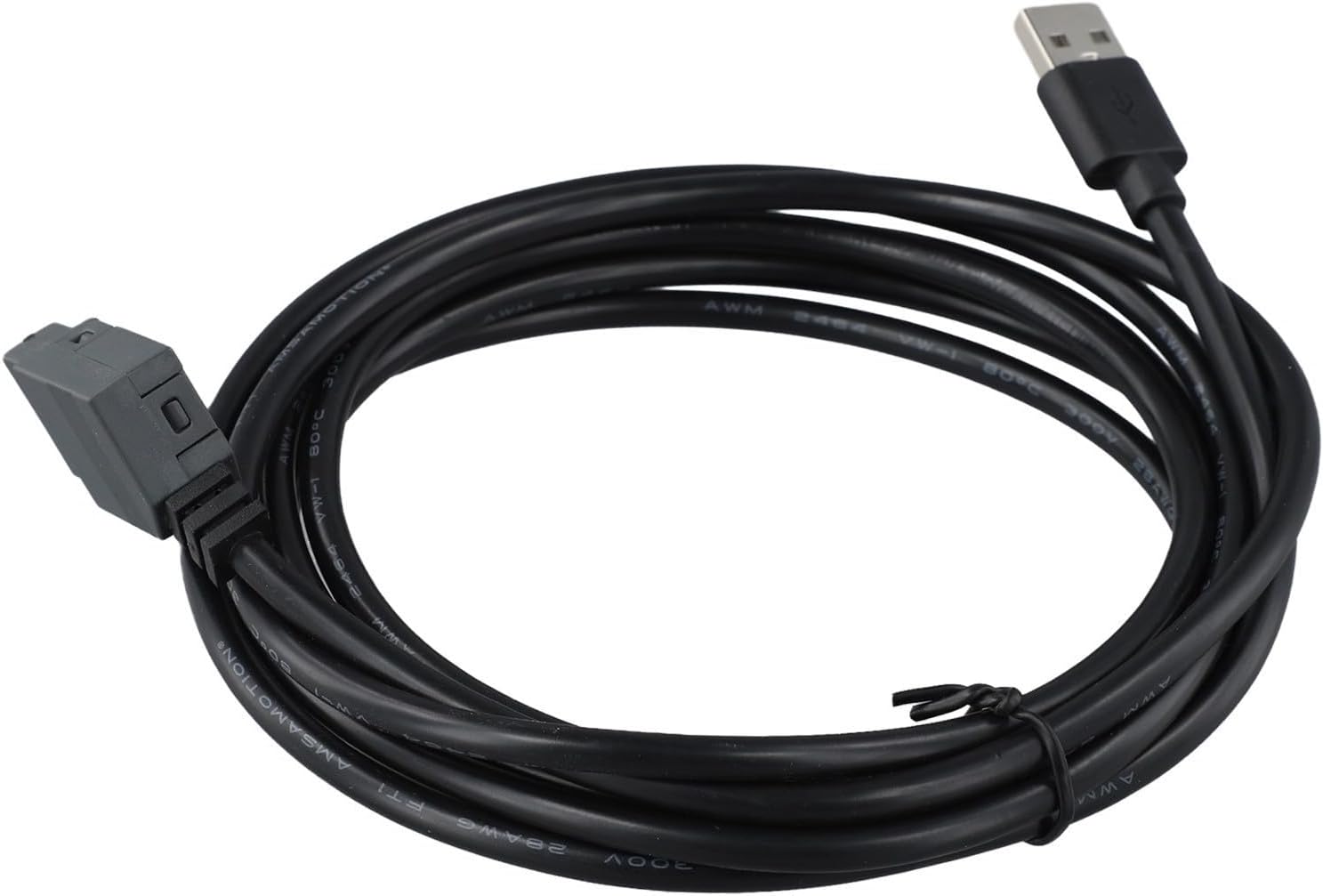PLC Programming Cable for Logo 6ED1057-1AA01-0BA0, USB to Serial Converter Cable for PLC Communication, 2.5m Black