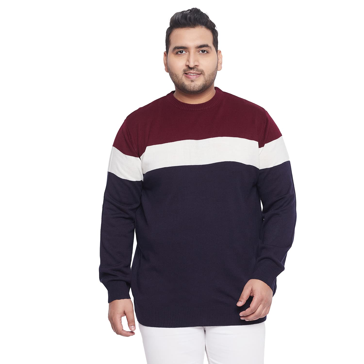 bigbanana Plus Size Men's Regular Fit Sweaters-picture-30