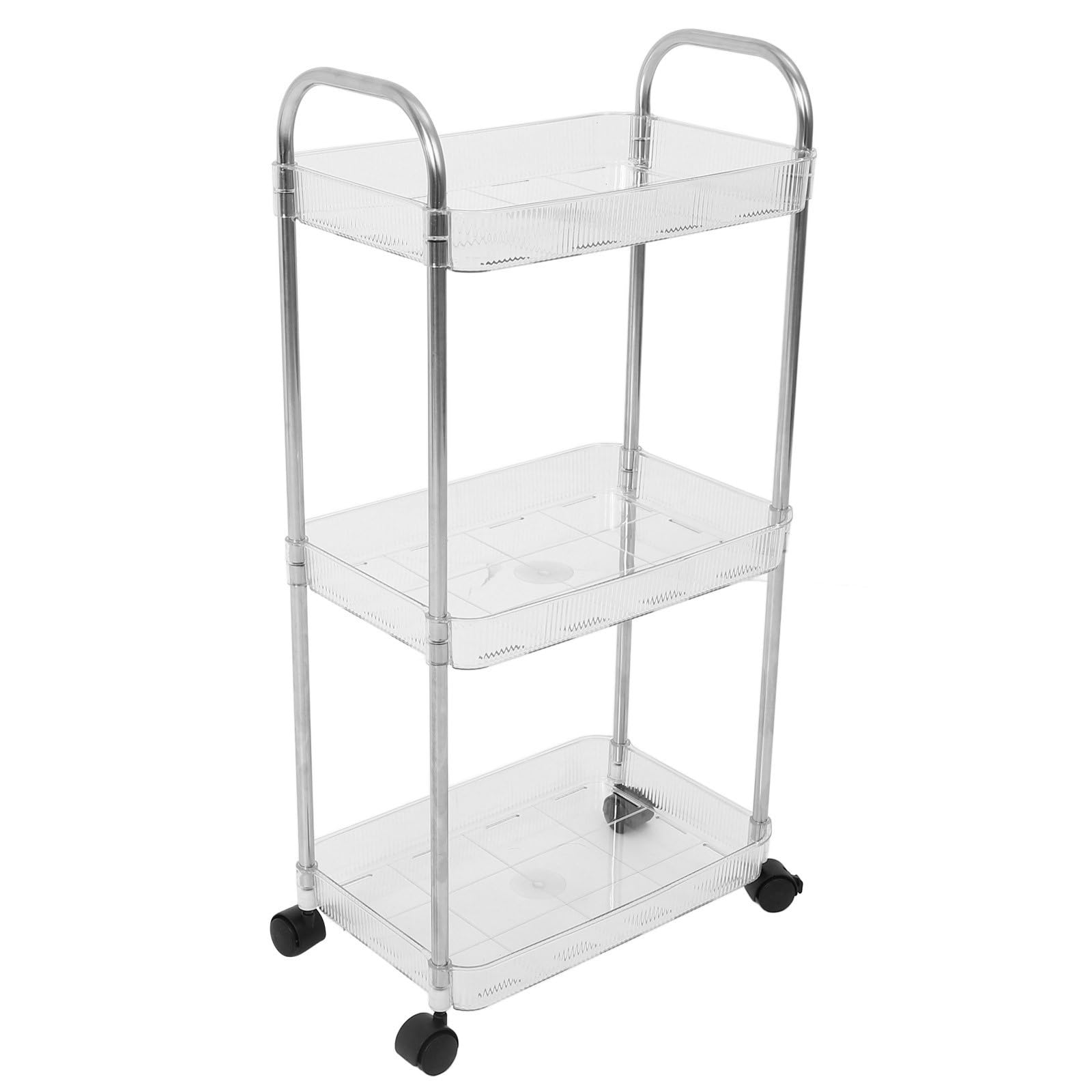 Chariot de rangement à plusieurs niveaux pour petits espaces et salons de coiffure compacts