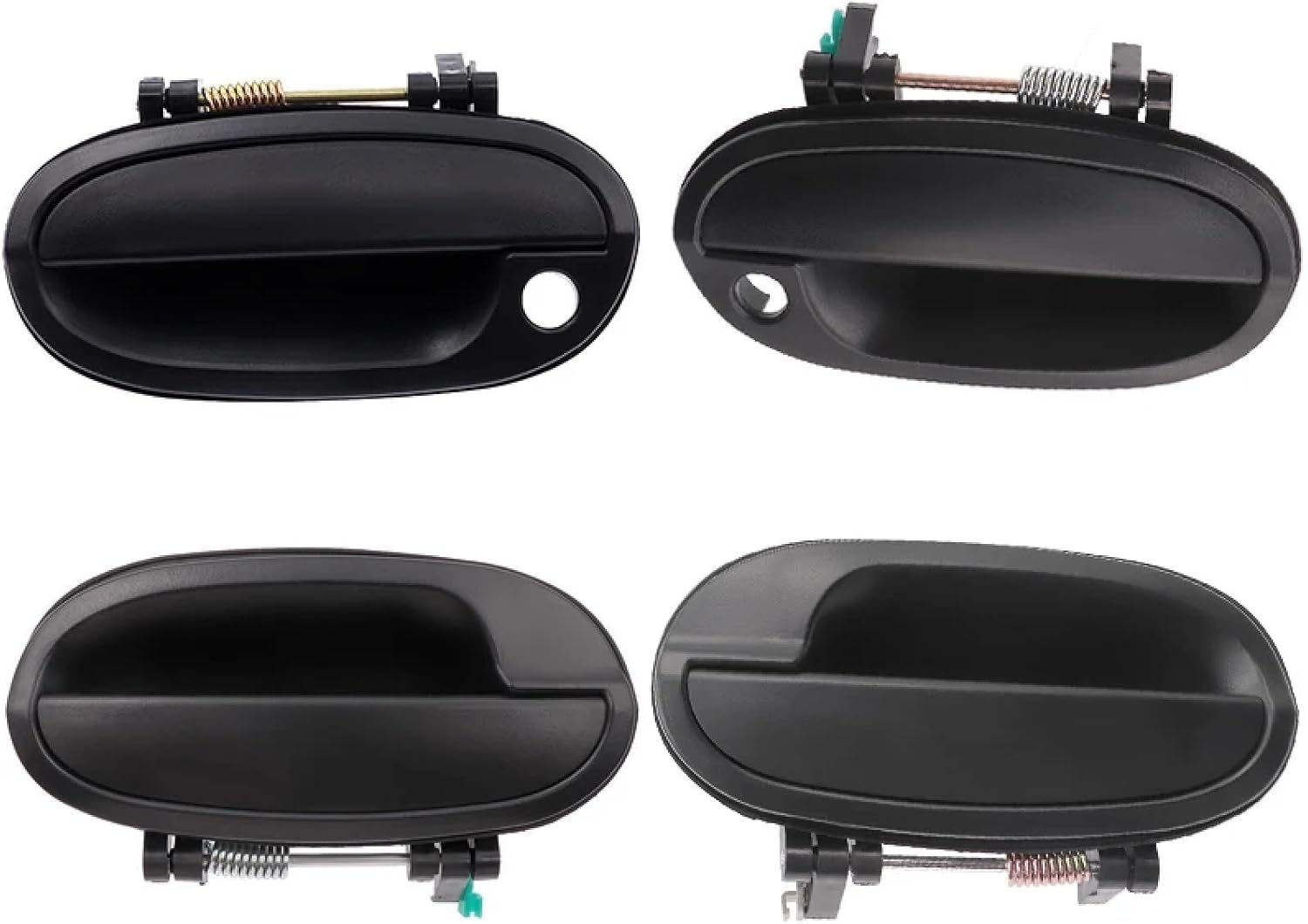 Compatible with Exterior Door Handle for Daewoo Matiz 2006-2009, Outside Door Handle 96601472 (Fornt Rear Set)