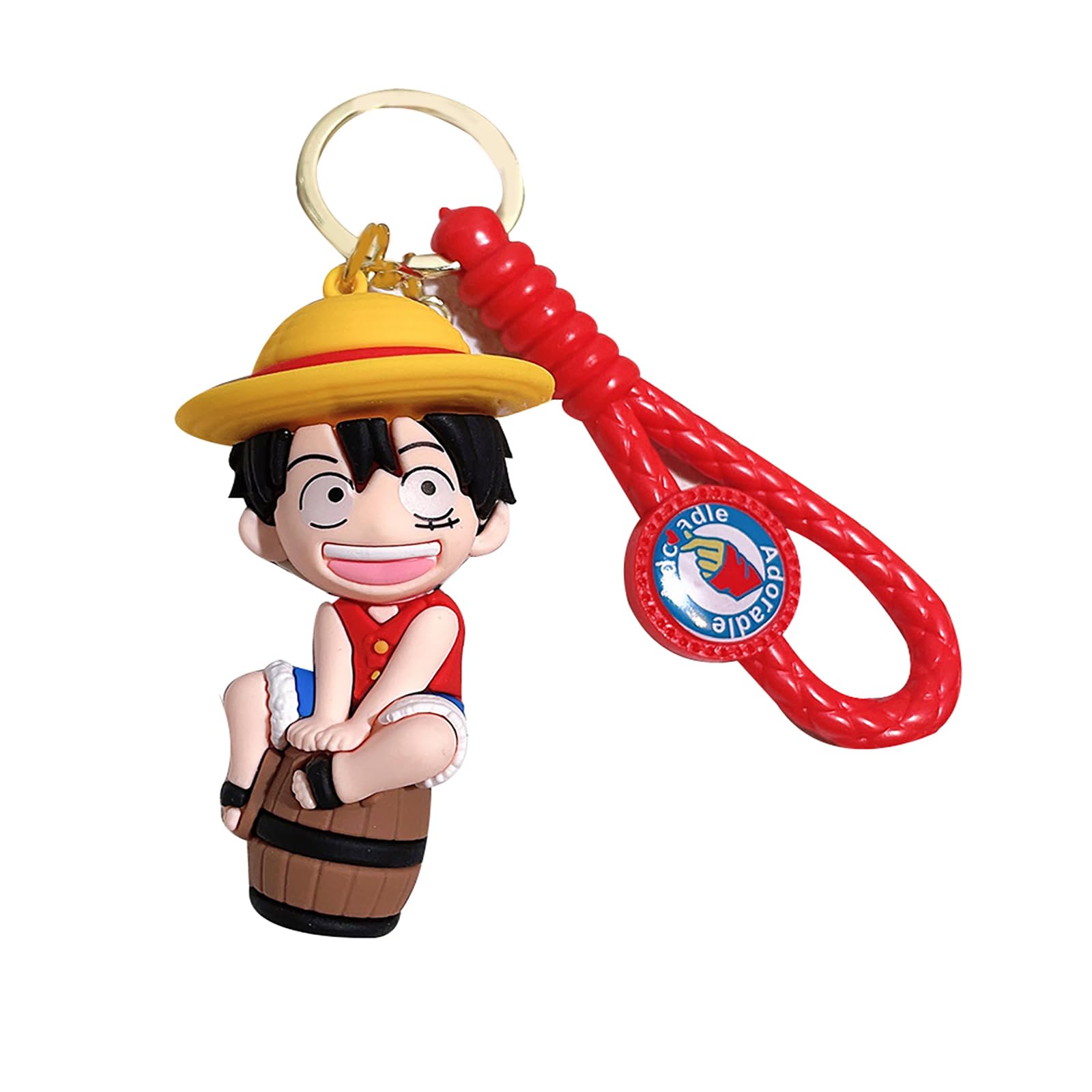 Wndxyg 2Piece Set luffy Novelty Keychain Set.