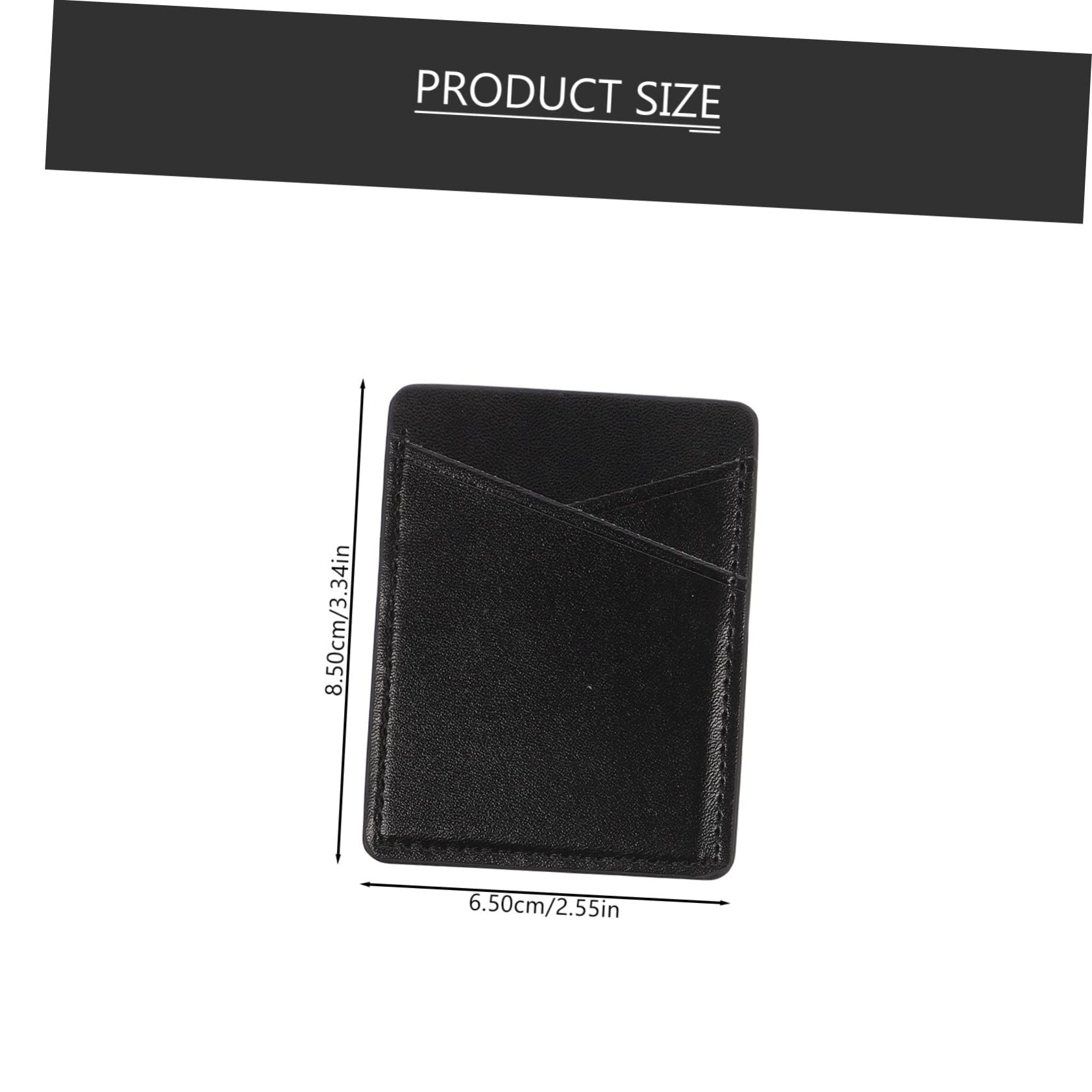 LABRIMP 10piezas Soporte Adhesivo para Tarjetas De Teléfono Holder PU De Ranuras Funda De Móvil para ID y Tarjetas De Crédito Pack De Unidades