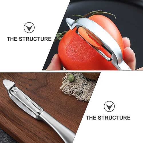 Miniatura 2 de Peladores de patatas, verduras, para cocina, frutas de acero inoxidable, zanahorias, verduras, peladores de patatas, peladores en forma de I con