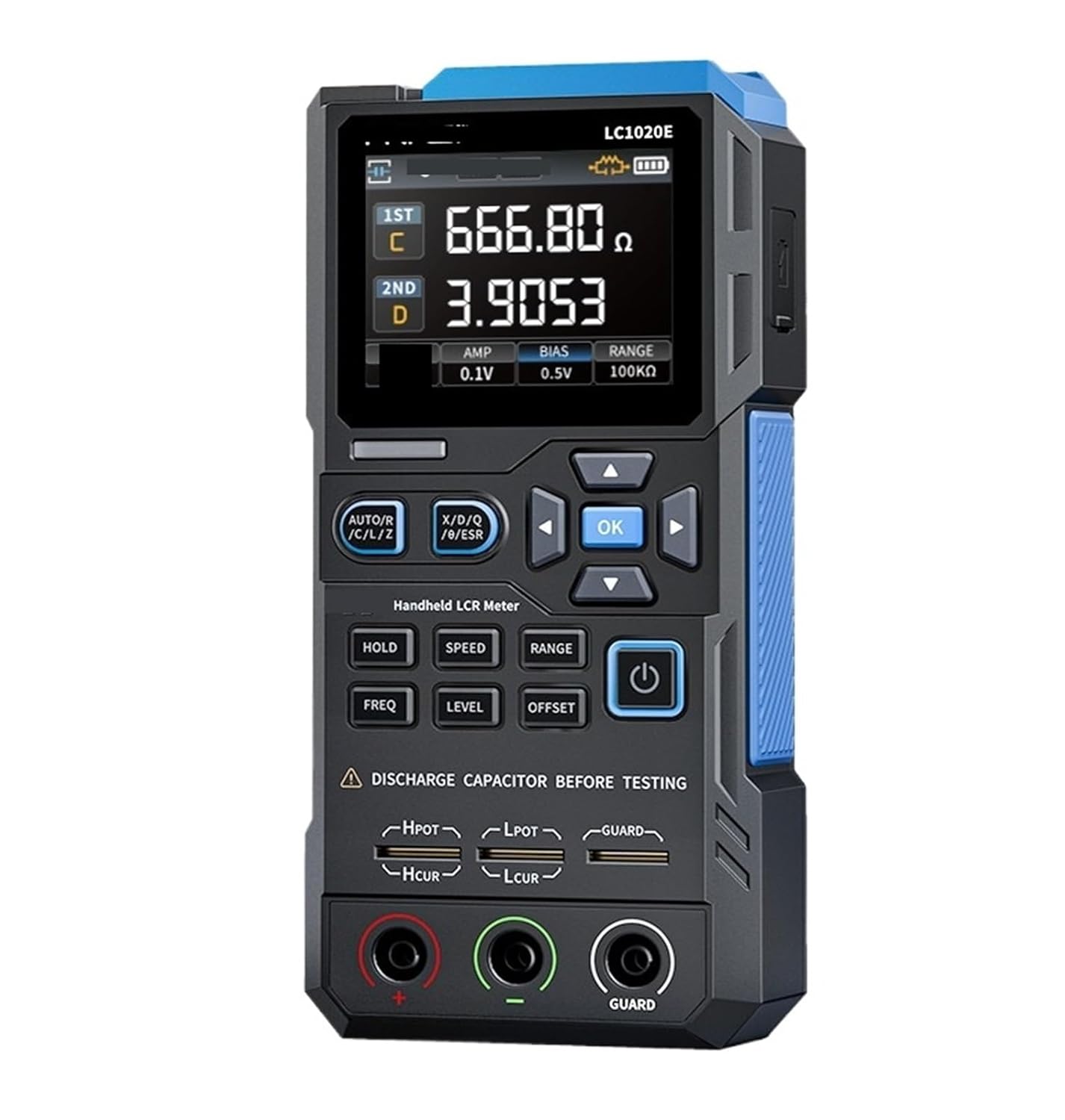 Handheld Digital Bridge Tester,LC1020E LCR Meter,Inductance Capacitance Resistance Measurement Tool