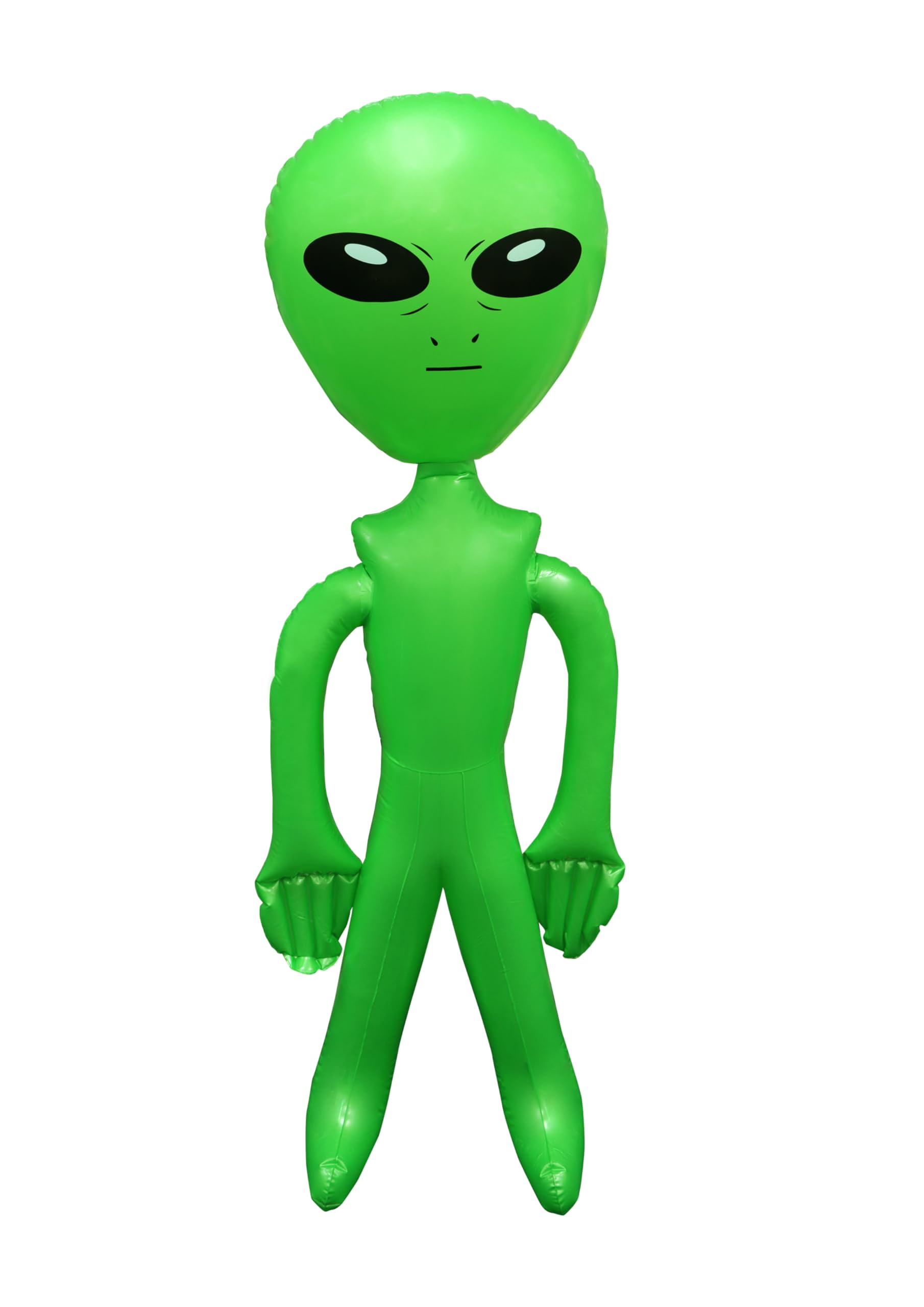 Henbrandt 3 x Inflatable Jumbo 170cm Blow Up Alien Outer Space Giant Green Spaceman Prop Halloween Aliens Theme Toys Pool Party Photo Booth Props Fancy Dress Accessory