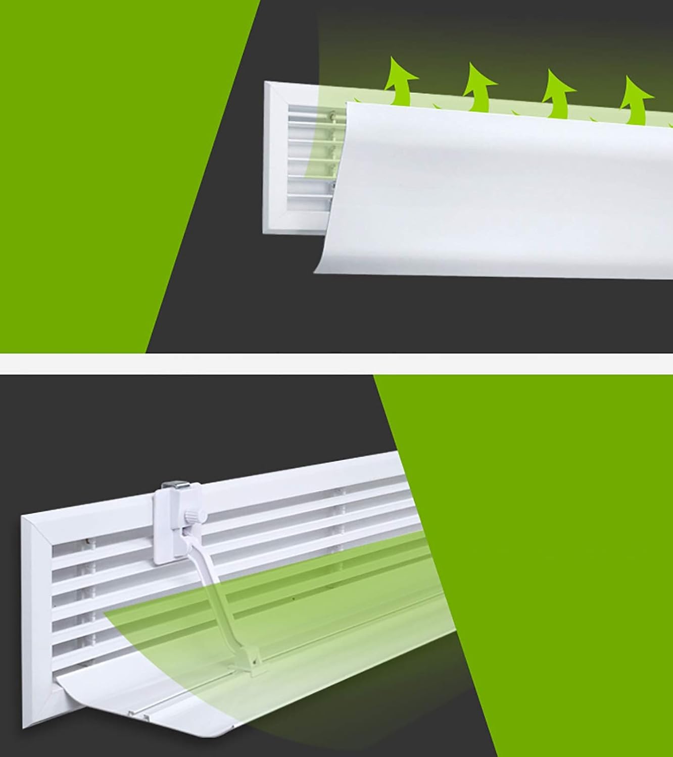 ウィンドディフレクター セントラルエアコンウィンドディフレクター 回転可能、赤ちゃんや妊婦を効果的に保護、40cm/60cm/80c