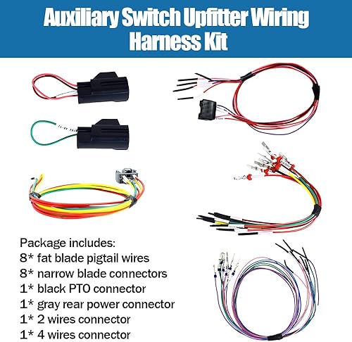 Miniatura 4 de CULMKARI Kit de arnés de cableado para interruptor auxiliar para Dodge Ram 3500 4500 5500 2015 2016 2017 2018 2018 Dodge Ram 3500 4500 5500