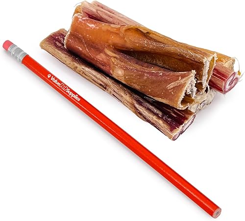 Miniatura 2 de ValueBull Bully Sticks para perros, Jumbo de 5-6 pulgadas, formas variadas, 25 unidades  golosinas naturales para perros, 100% carne de res,