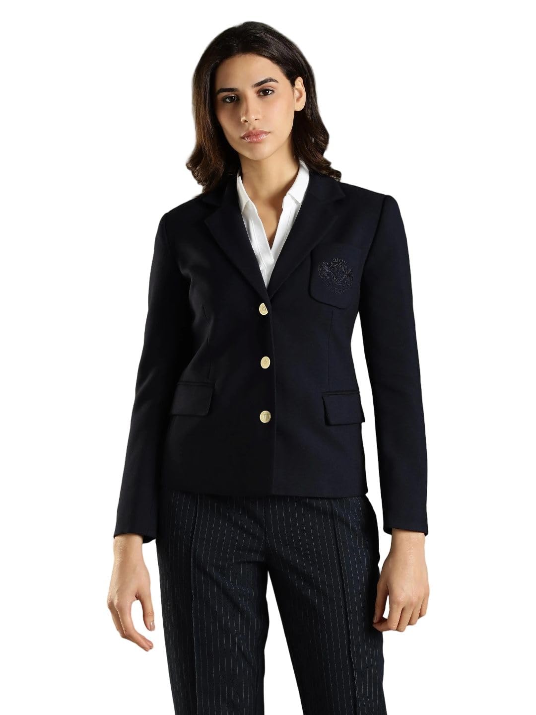 tommy hilfiger Slim fit Notch Collared Polyester Single Breasted Blazer-picture-36