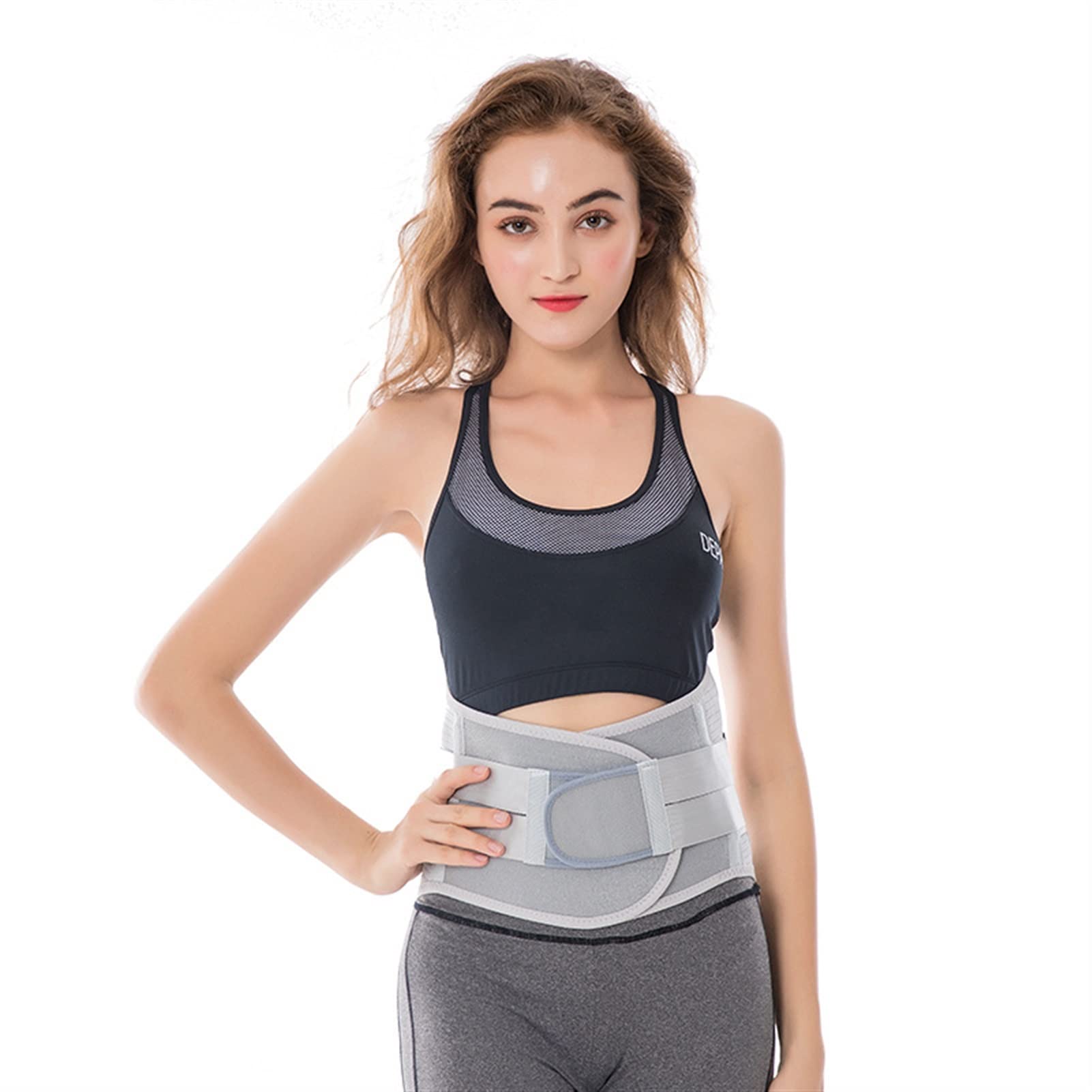 Cinturón de soporte lumbar - Back Bace para mujeres Hombres Cinturón de soporte de cintura con correas ajustables dobles para aliviar el dolor Ciática Estenosis espinal Escoliosis Corrector de disco