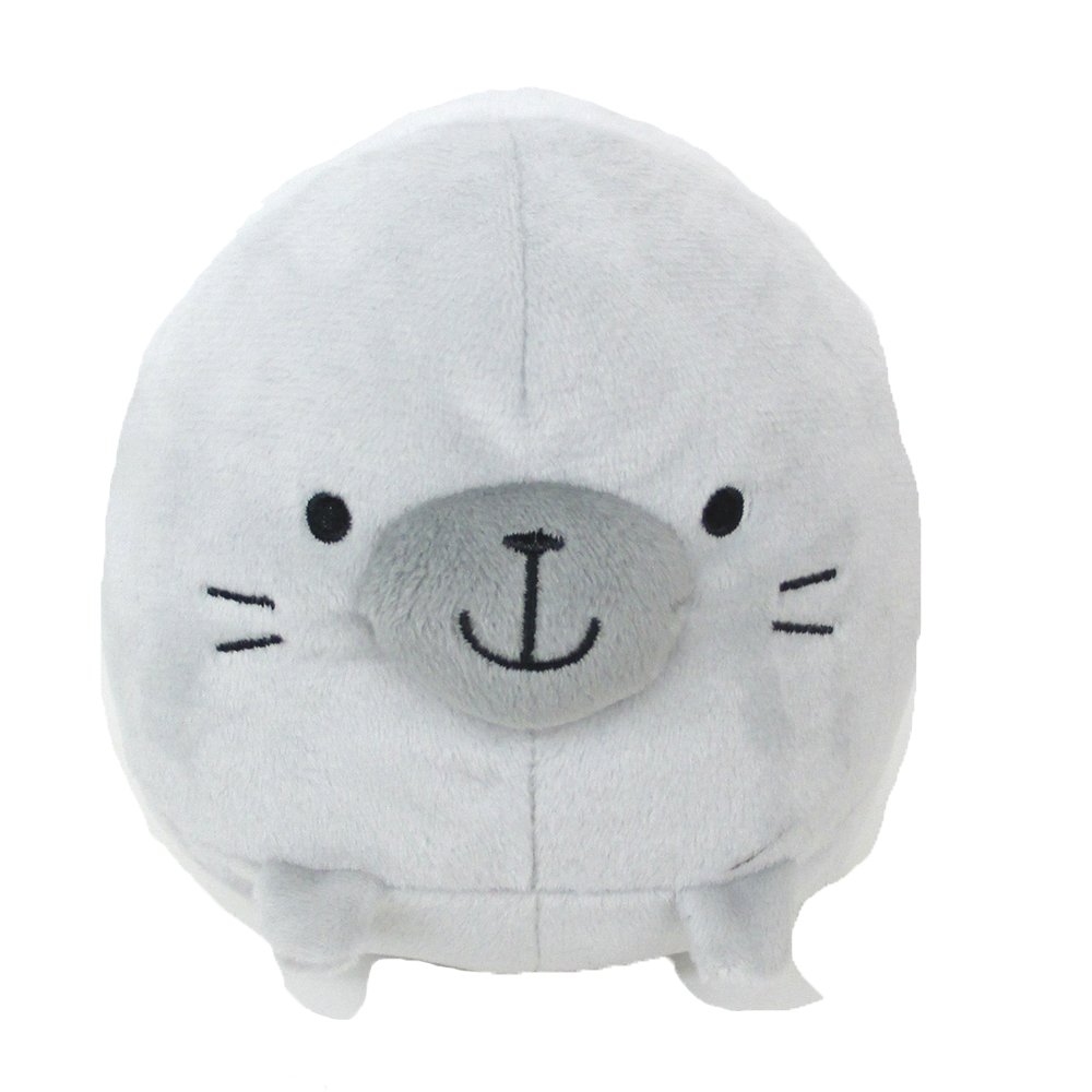 アザラシ ぬいぐるみ シルバー　そう もちあざらし ホワイト mini ミニサイズ アザラシ ぬいぐるみ