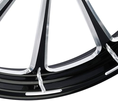 Miniatura 6 de TCMT Cubo de rueda delantera de 21 x 3.5 pulgadas, doble disco para Harley Touring Road King Street Road Electra Glide Ultra Limited Tri Glide