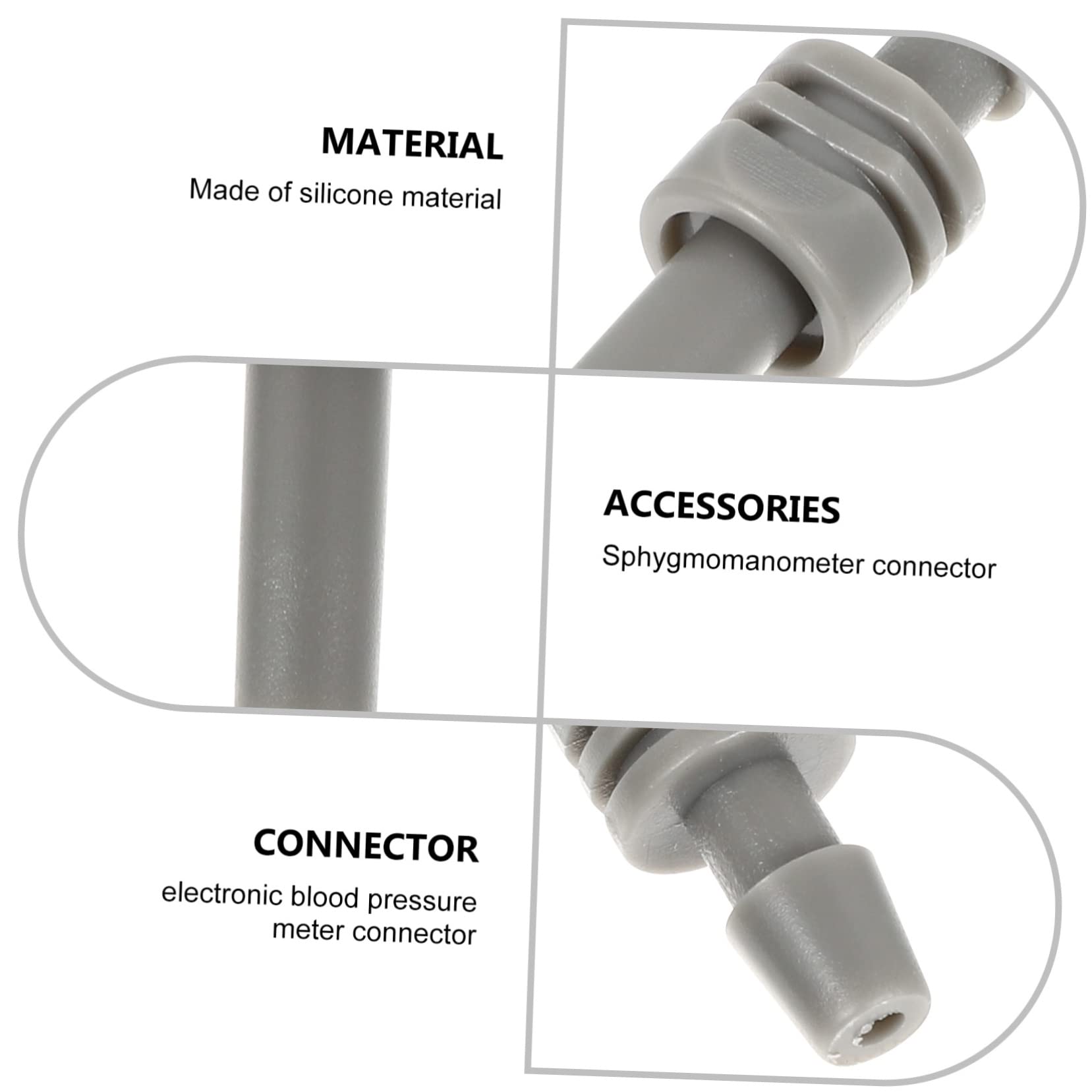 Connettori per Bracciale Sfigmomanometro ABS 2 Pezzi Accessori Misuratore Pressione Sanguigna