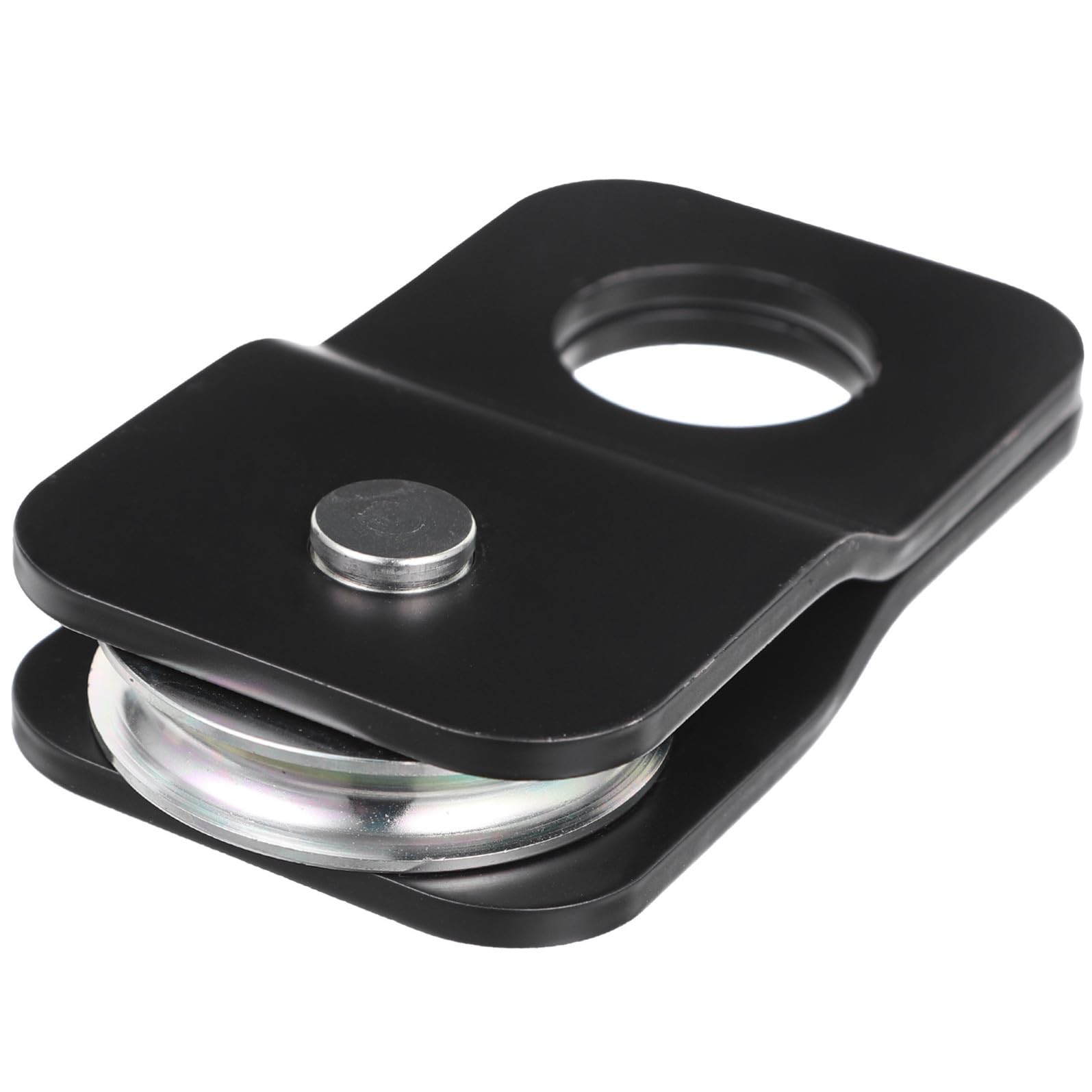 Puleggia Design Semplice di Traino Nero per Verricello Acciaio 4 Ton Aumenta la Potenza di Trazione per Atv Utv Camion e Trattore del Verricello per Recupero
