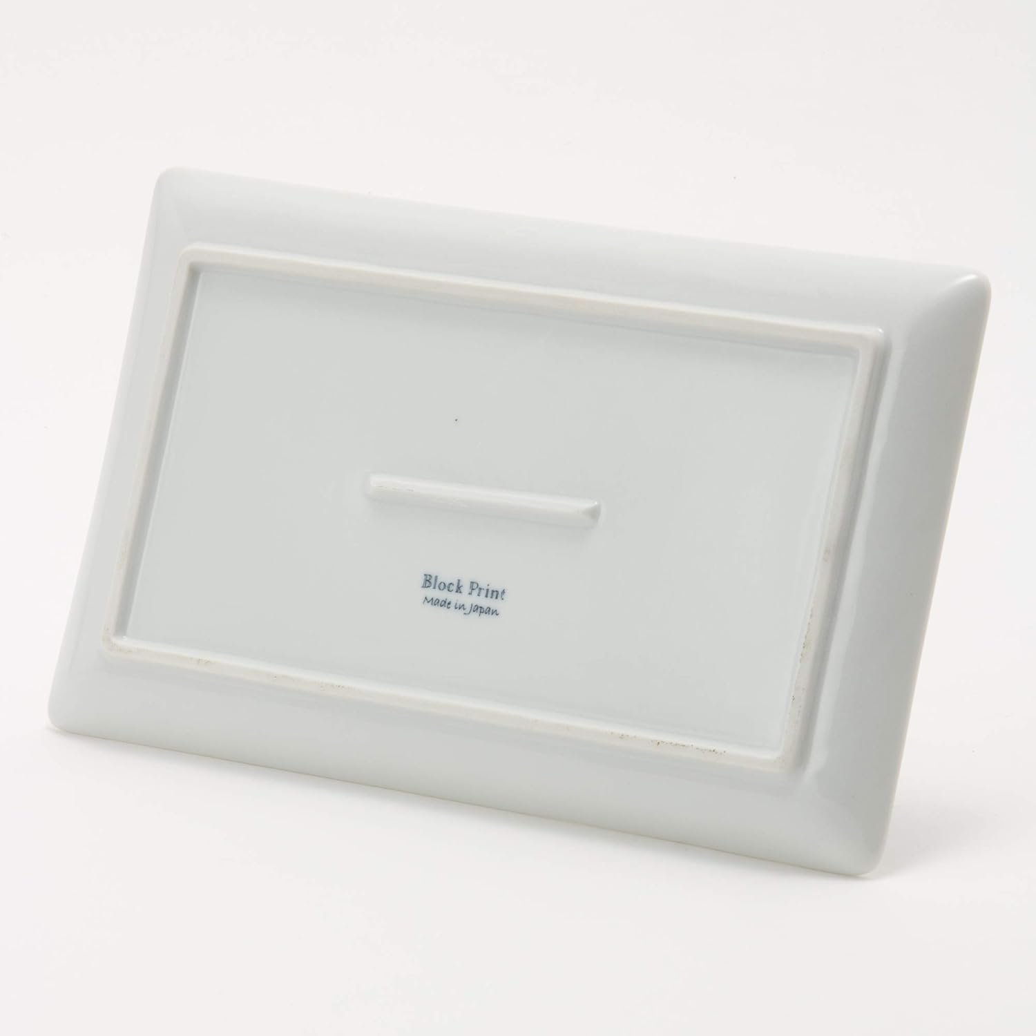 TAMAKI T-836965 Block Print Plate, Set of 3, Diameter 6.3 x Depth 10.2 x Height 0.7 inches (16 x 26 x 1.8 cm), Microwave and Dishwasher Safe, Made in Japan