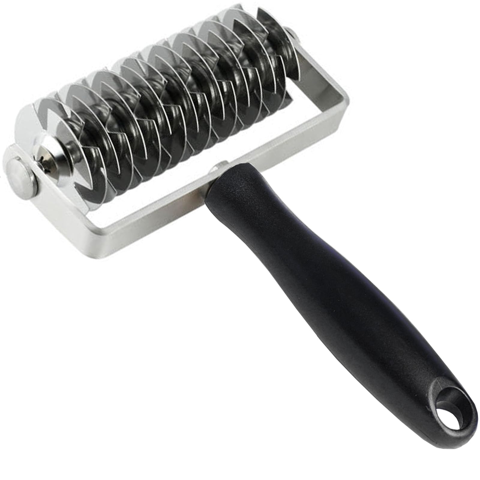 Lattice Cutter Dough Lattice Roller, Stainless Steel Roller Cutter for Dough Pie Crust Pizza Bread Pastry with Plastic Handle, Time-Saver Pastry Tool