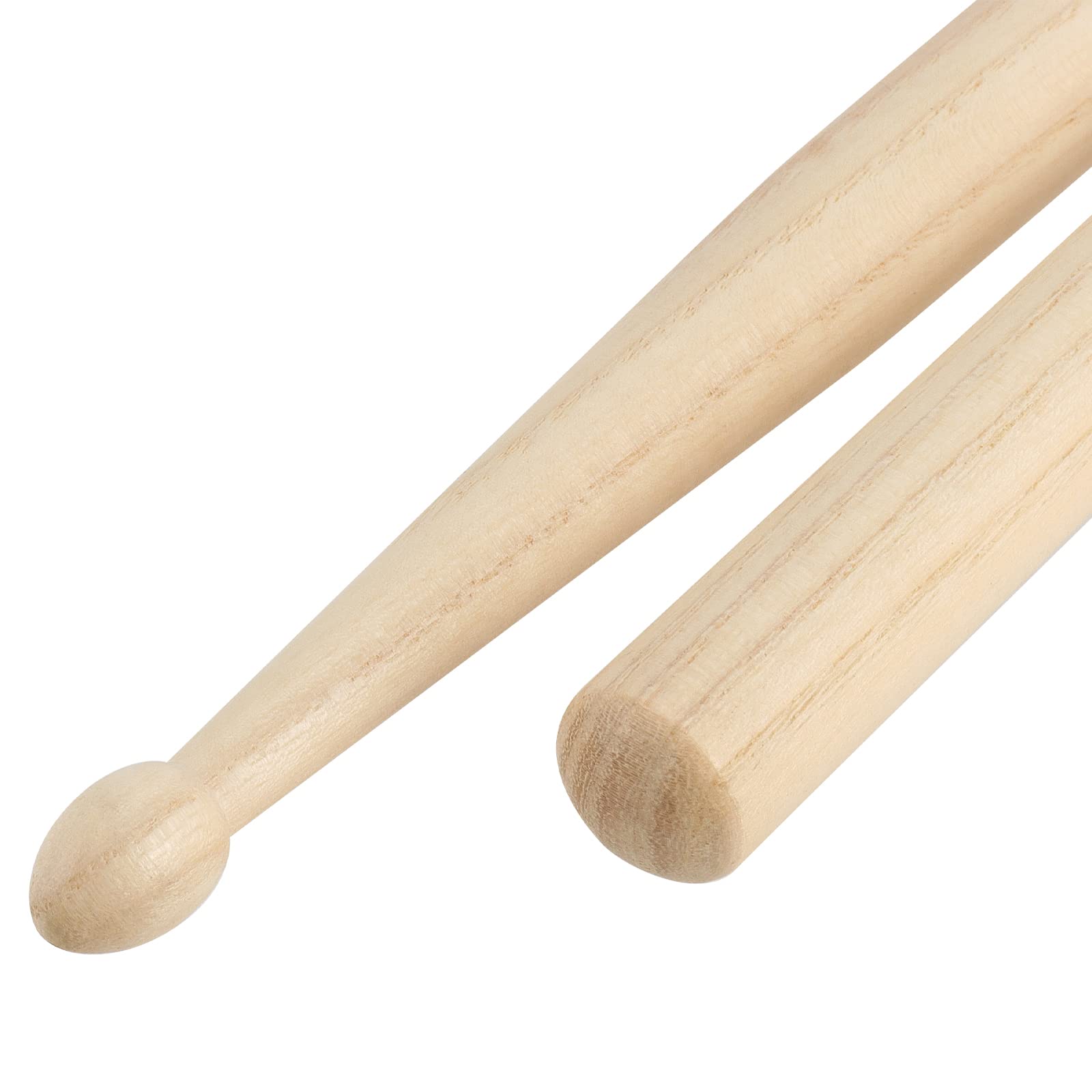 JEUIHAU 50 Stück 25 Paar 5A Drum Sticks, Ahornholz Drumsticks, klassische Holz-Drumsticks mit ovaler Holzspitze, Holztrommel-Sticks Set für Schule, Band
