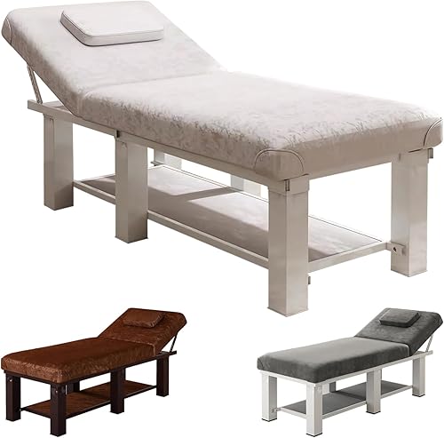 Cama de masaje ajustable, cama de spa, cama facial, se puede utilizar como mesa de terapia física para el hogar, mesa de masaje facial, superficie