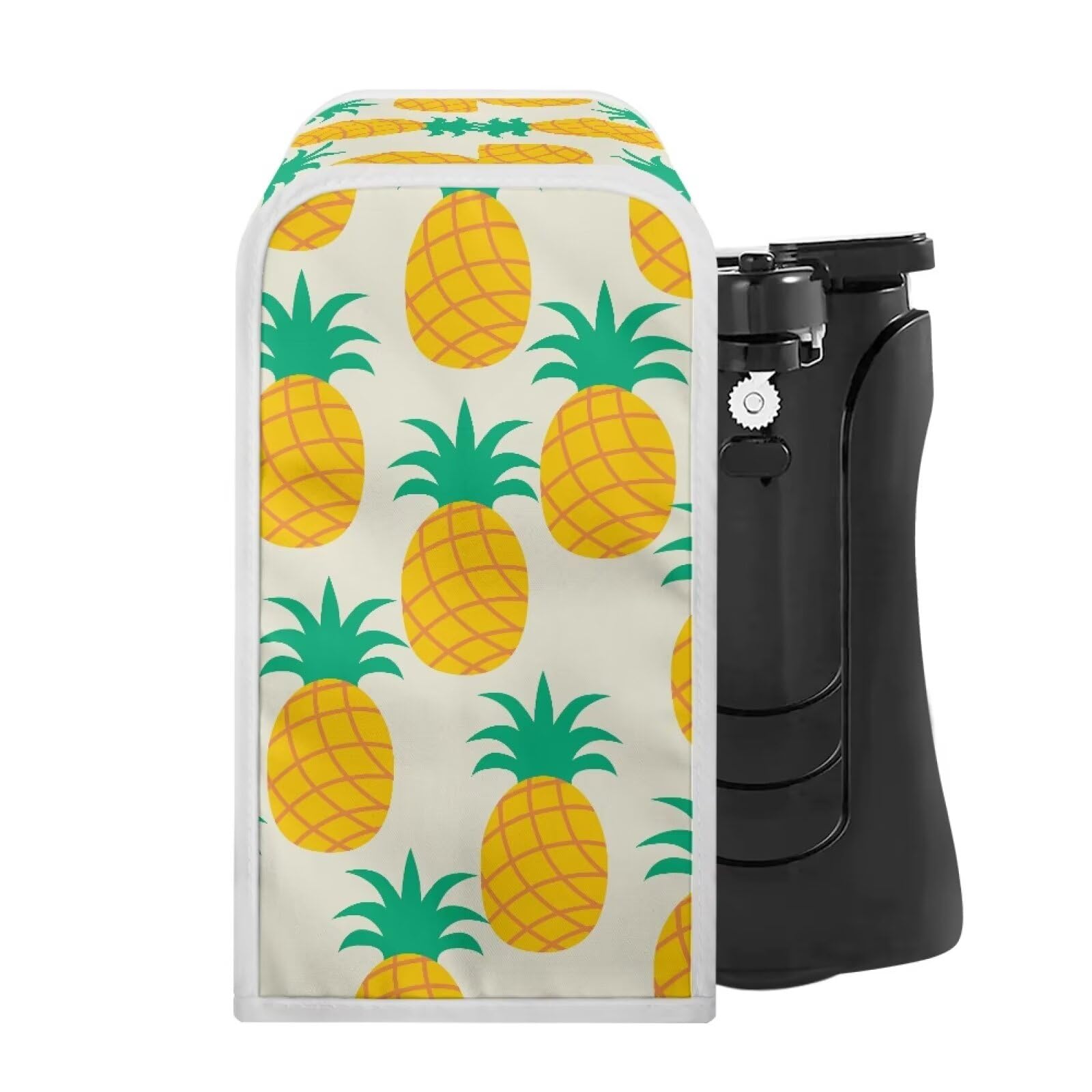 Goronwyfloyd Pineapple Electric Can Opener Covers Durable Covers for Can Opener Kitchen Appliance Covers Machine Washable Waterproof and Scratch Resistant