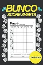 Bunco Score Sheets: 100 Score Sheets for Scorekeeping | Bunco Score Pads With (Small 6" x 9” Score Cards)