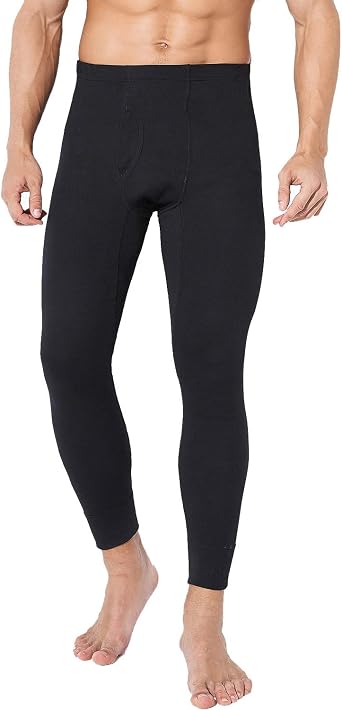 Mens Thermal Underwear Pants Long Johns Bottoms,Midweight Cotton Warm Base Layer Bottom