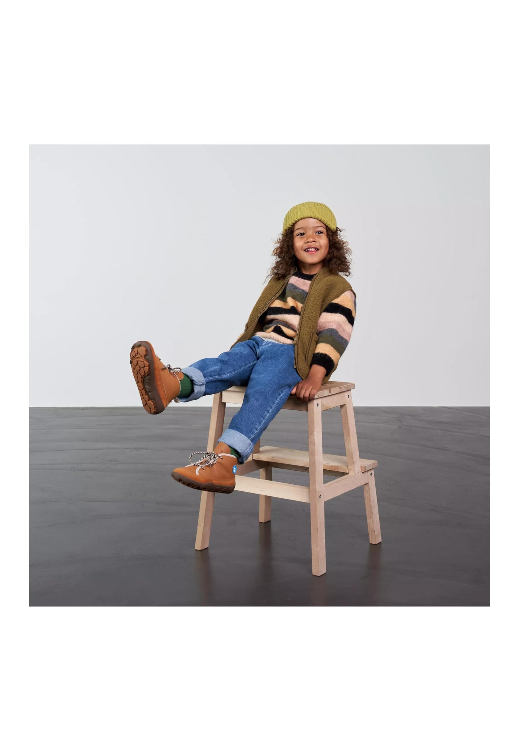 Affenzahn Winterschuh Leder Easy reflektierend, kuschelig warm mit Schaffell gefüttert Größe 21-32