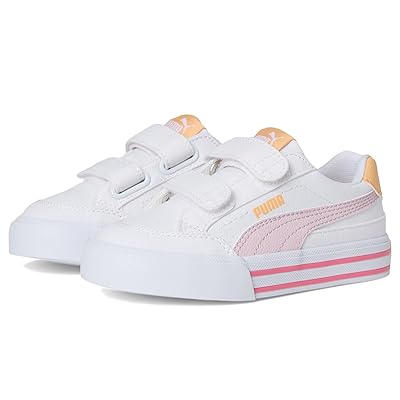 PUMA Kids Court Classic Vulc Hook And Loop Shoes (Toddler/Little Kid) Kid