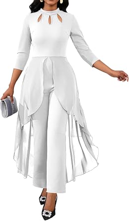 VisiChenup Dressy Jumpsuits for Women for Cocktail Evening Party