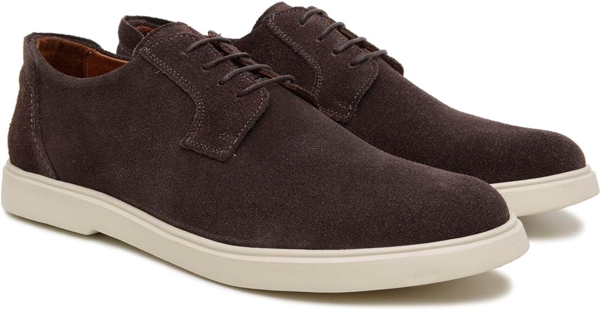 Turunelli Calçados | Sider Derby Masculino em Camurça Legítima, Sapato Casual Disponivel nas cores Preto Taupe Café e Azul, Costura Artesanal, Palmilha em Gel, Solado EVA Super…