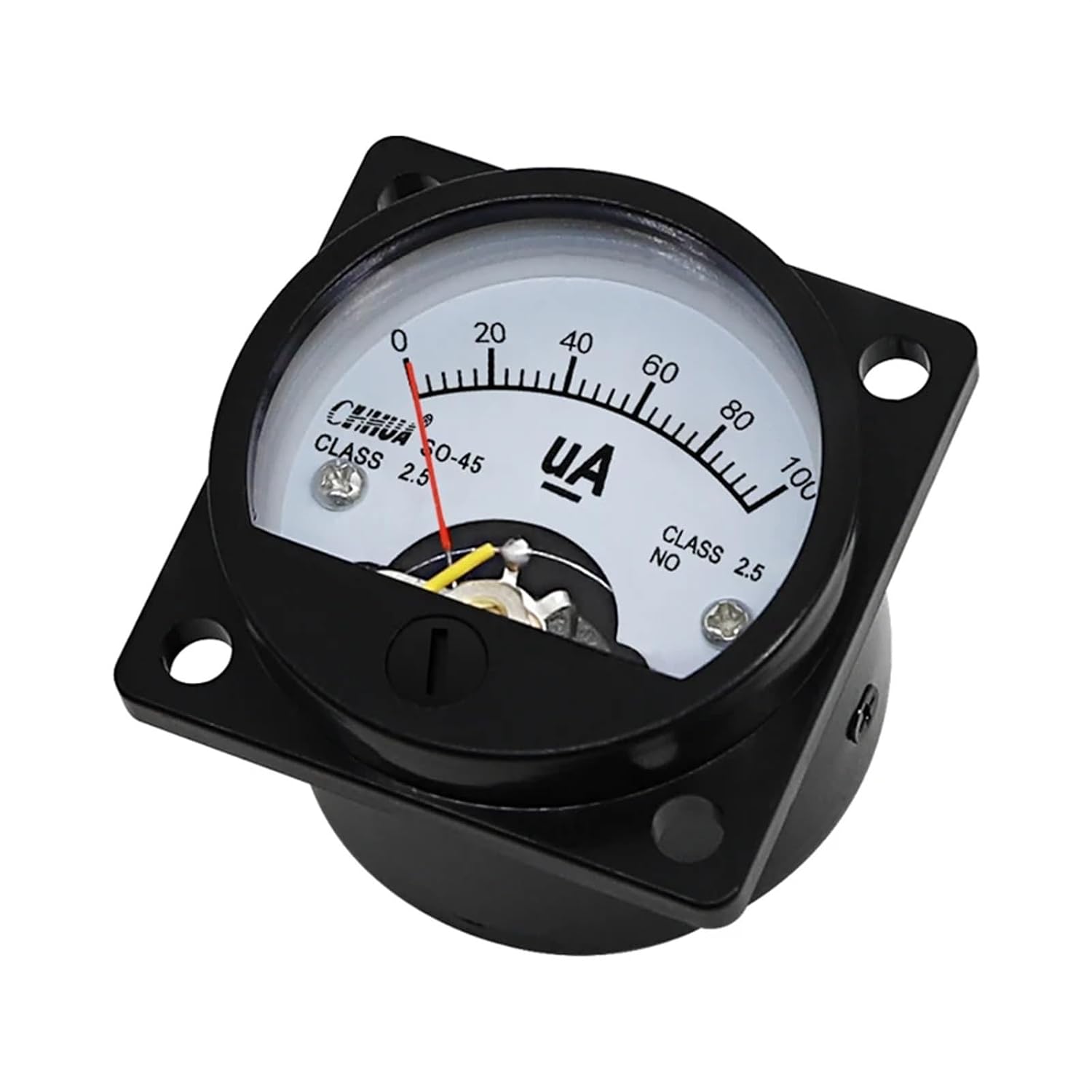 SO-45 uA Ammeter Analog Pointer Microammeter 30uA50uA100uA200uA300uA500uA1000uA Current Meter Current Test (Color : 30uA)