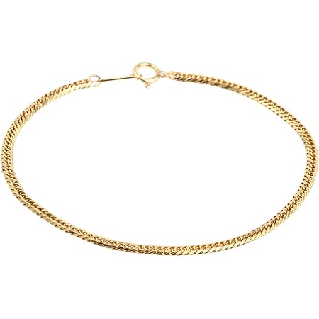 Amazon フェアリーカレット 24金ブレスレット K24 6面w喜平チェーン 日本製 4g 18cm 引き輪 ブレスレット 通販