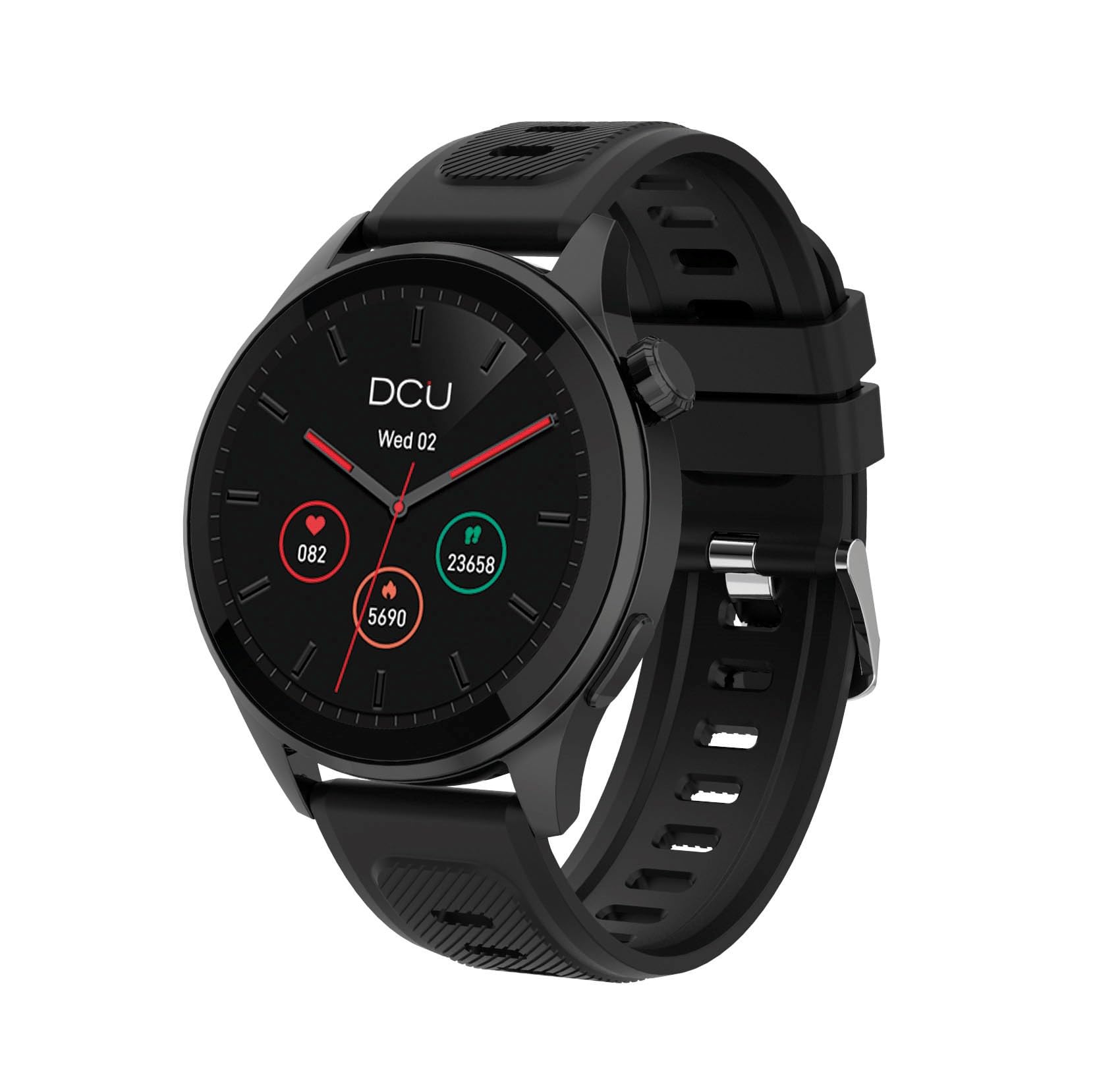 DCU TECNOLOGIC Smartwatch con GPS Integrado y Llamadas Bluetooth – Pantalla AMOLED 1,43'' | Música sin teléfono | Asistente de Voz | Más de 130 Modos Deportivos | Compatible Android/iOS