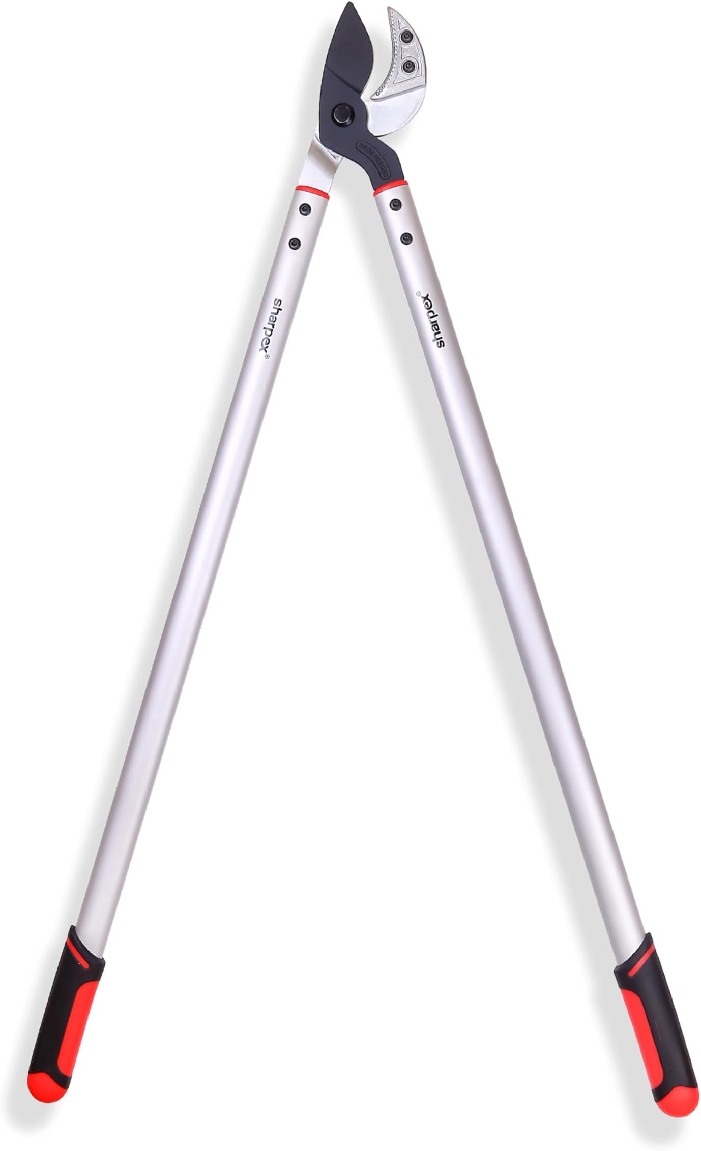 Sharpex Superlong Gearbypass Lopper with Compound Action, Professional Lopper, Tree Trimmers Secateurs with Shock Absorbing Effort-Saving Handle Garden Lopper - Pruning Tool (White)