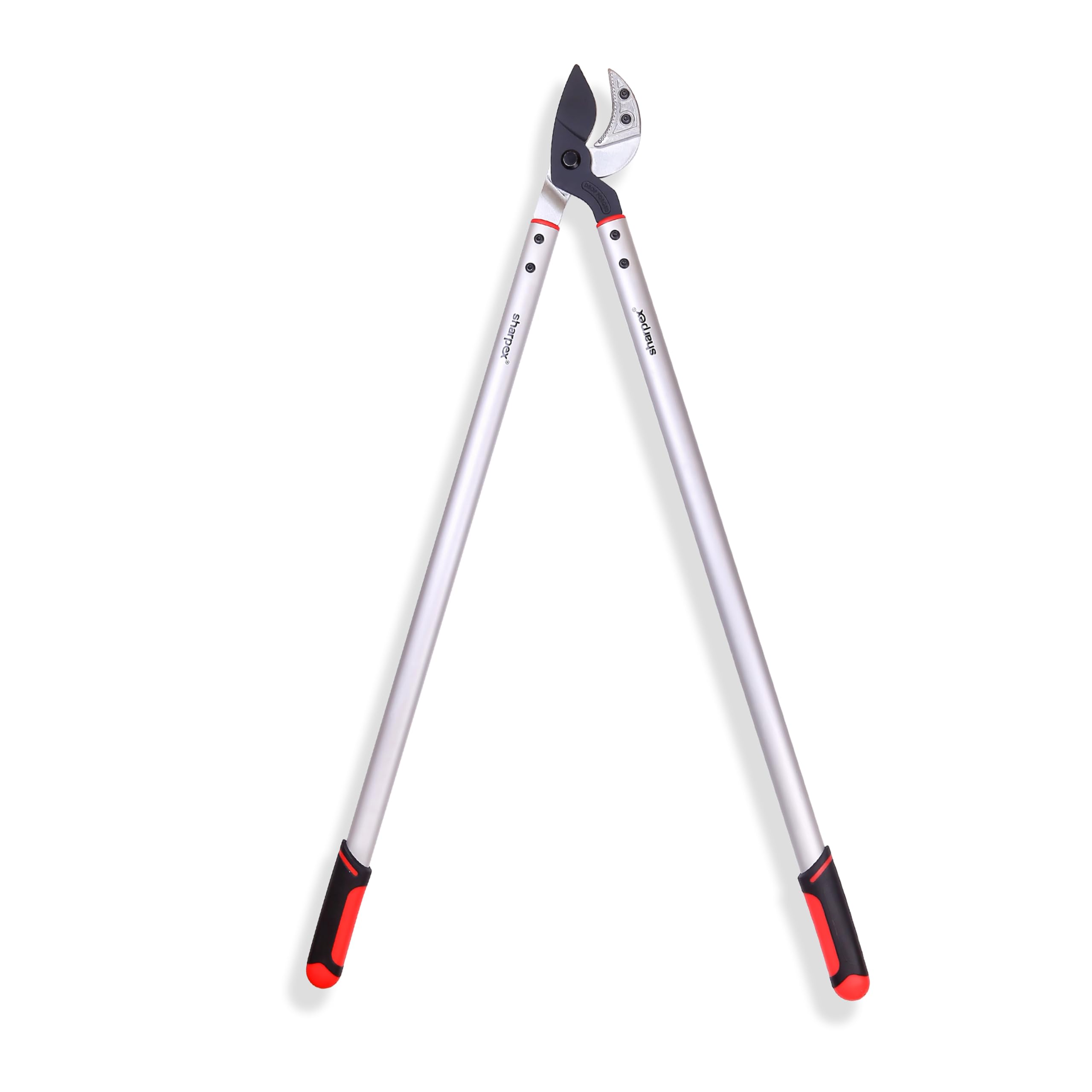 Sharpex Superlong Gearbypass Lopper with Compound Action, Professional Lopper, Tree Trimmers Secateurs with Shock Absorbing Effort-Saving Handle Garden Lopper - Pruning Tool (White)