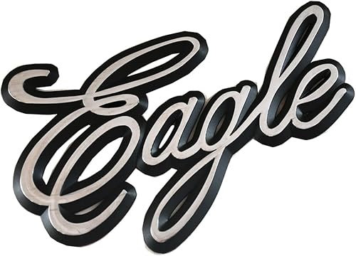 Miniatura 5 de Juego de 2 calcomanías de repuesto con emblemas de águila 3D para camión International 9400 Eagle Logo 3525293C1 (cromado)