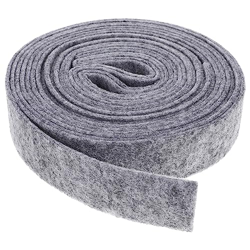 OULII Filzband Bastelfilz für DIY Handwerk Patchwork Weihnachten Hochzeit Dekoration Basteln 3cm x 500cm (Grau)