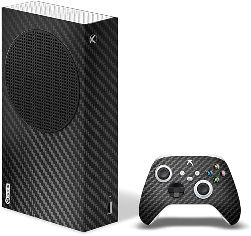 SkinNit Decal Sticker Skin For Xbox Series S: Carbon fiber (Textured)