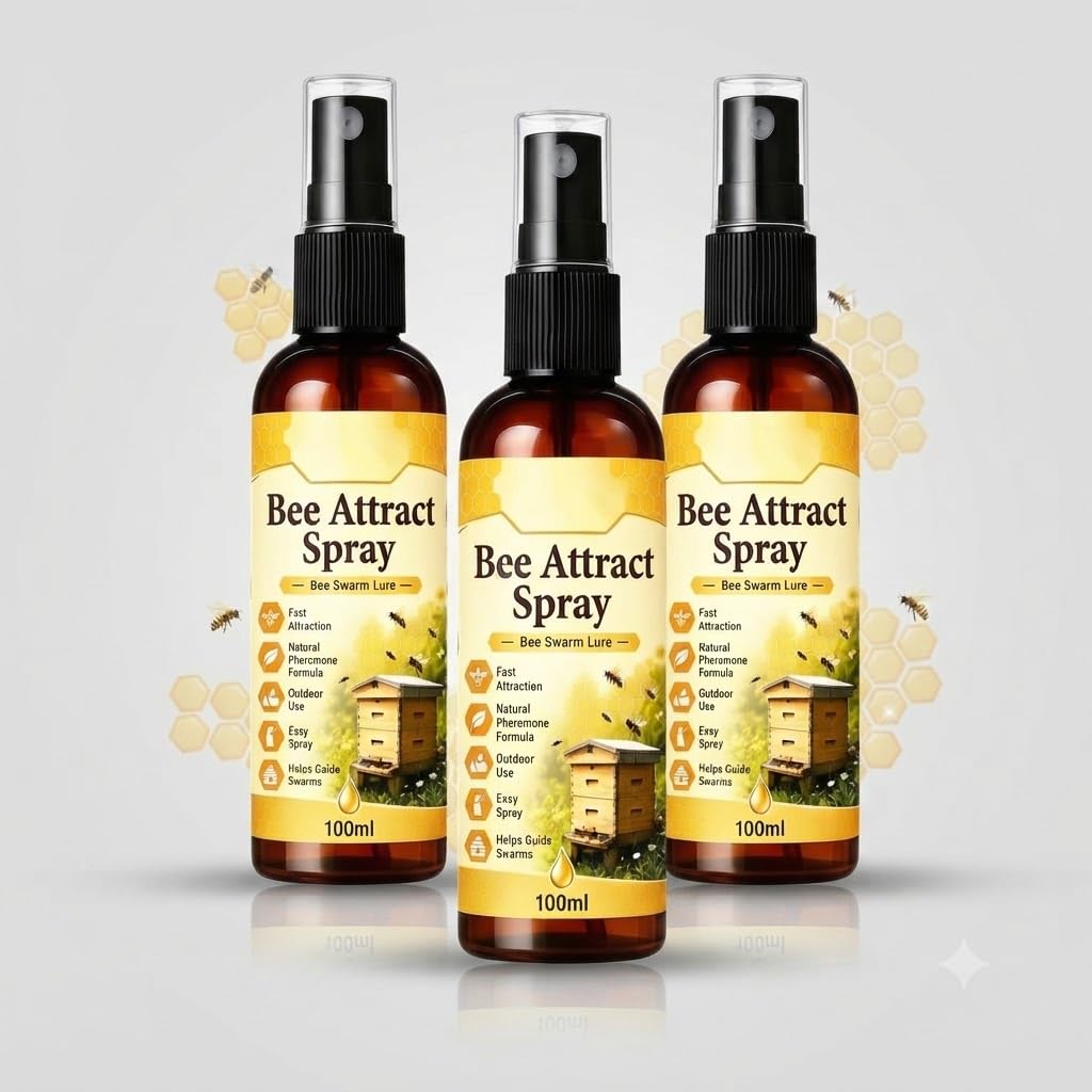 Bee Attract Spray 100ml | Natural Bee Attractant for Hive Boxes, Swarm Traps & Apiaries | Easy Spray Formula for Outdoor Beekeeping and Hive Management-image-29