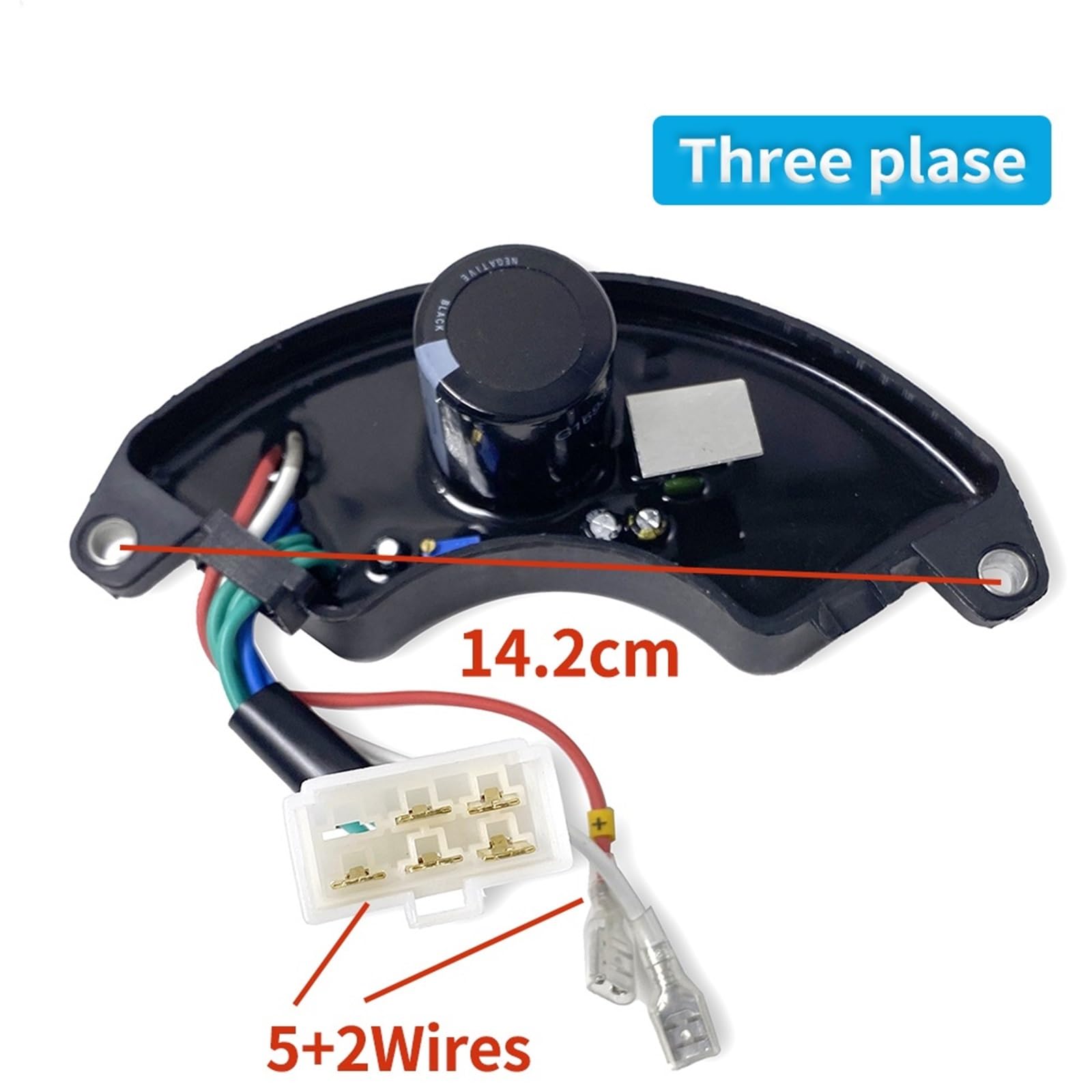 Generador de gasolina trifásico universal AVR, regulador de voltaje automático, rectificador y estabilizador, 7-8 kW, 1 unidad.