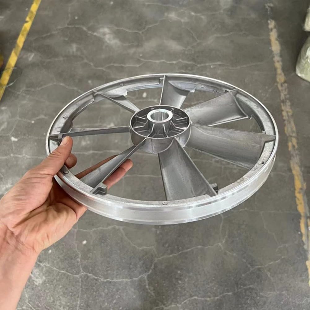 Tête de machine à courroie de compresseur d'air, volant d'inertie à rainure unique, poulie de roue triangulaire, applicable à une courroie triangulaire de type A, 300 mm de diamètre