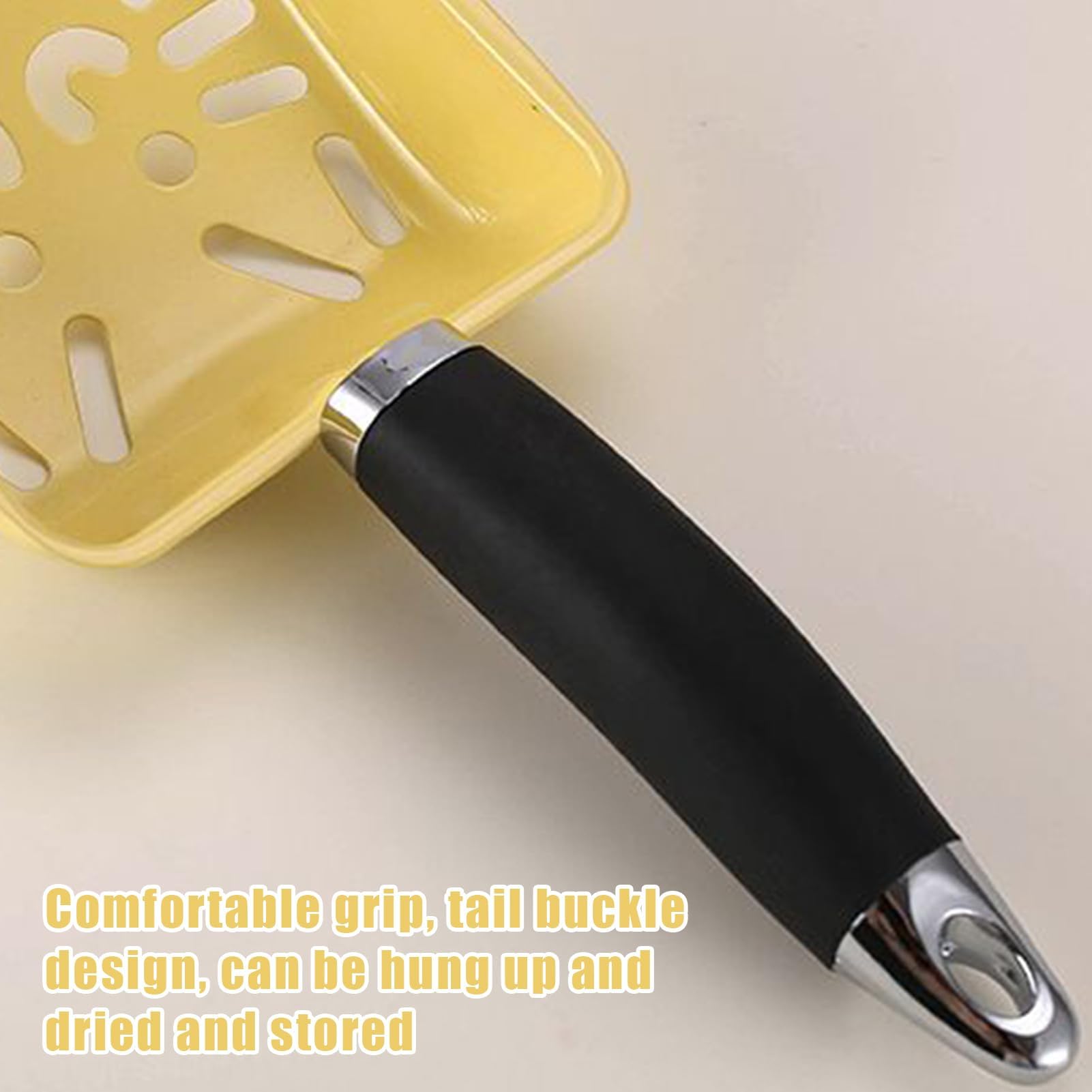 Pala para Arena de Gato, Pala for Arena portátil de Acero Inoxidable con Mango for Inodoro, Bandeja for Aprendizaje, Interior y Exterior
