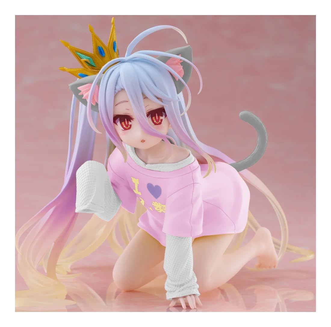 Amazon.co.jp: ノーゲーム・ノーライフ Desktop Cute フィギュア 白 猫