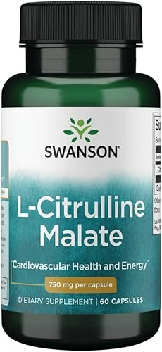 Swanson Aminoácido L-Citrulina Malato Complejo 750 Miligramos 60 Cápsulas