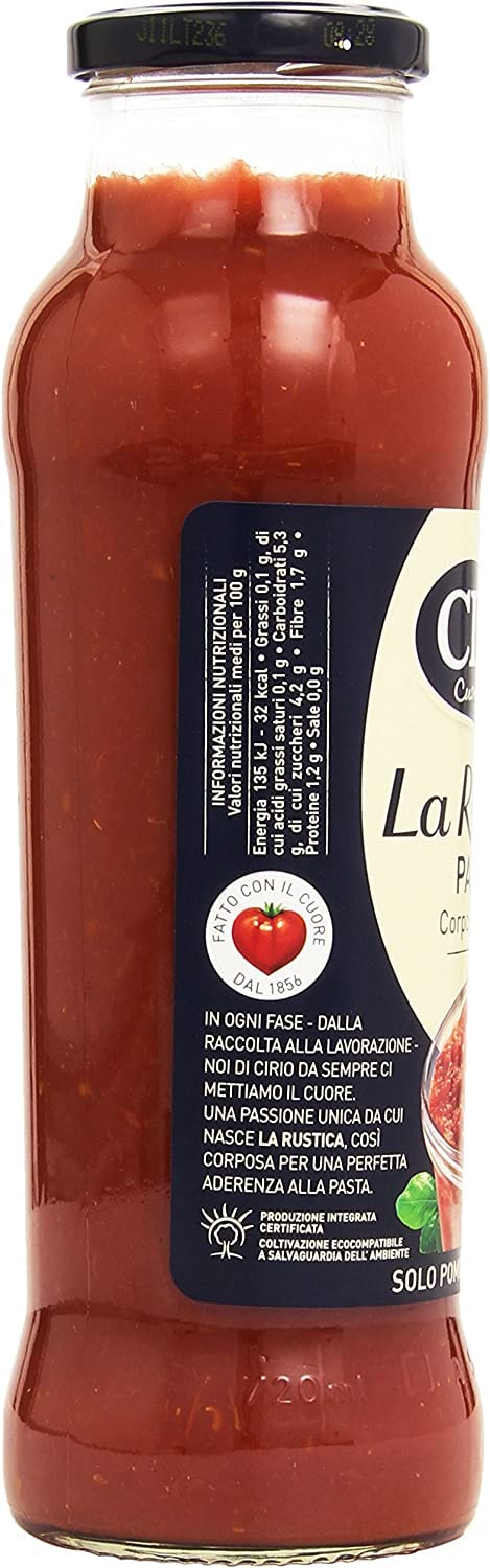 12x Cirio Passata di Pomodoro Rustica Tomatensauce Tomaten 100% Italienisch 680g