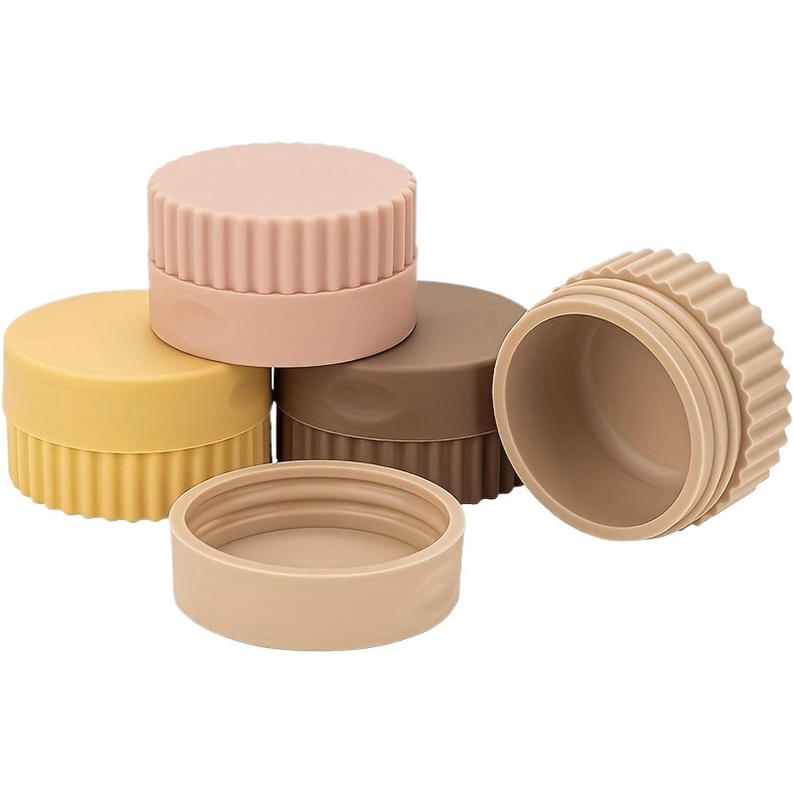 Face cream dispensing jar 4PCS Travel Face Cream Lotion Toothpaste Packaging Box Storage Jar