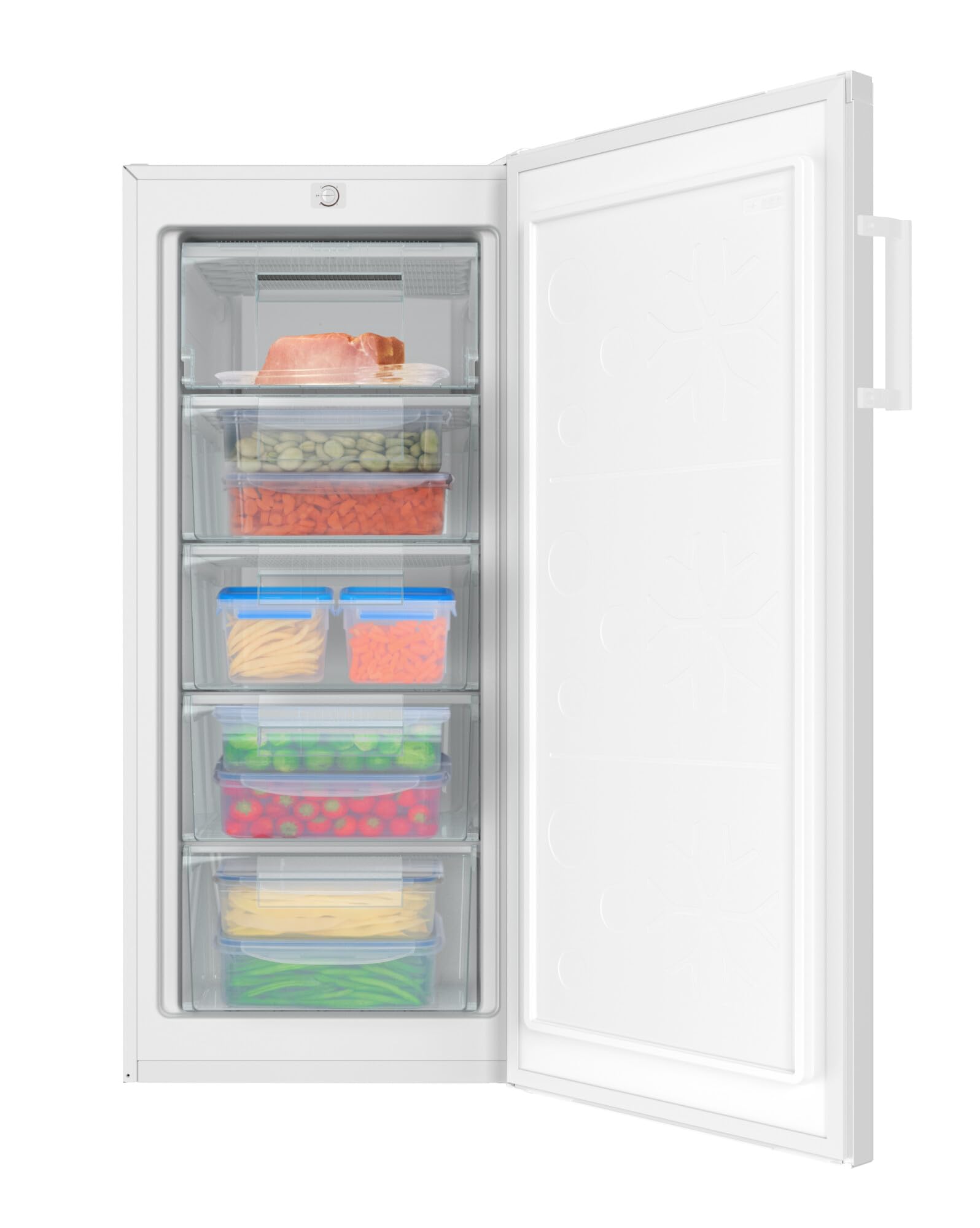 Amica Congelatore 145 L 55 cm larghezza EEK C Congelatore Bianco 4 cassetti