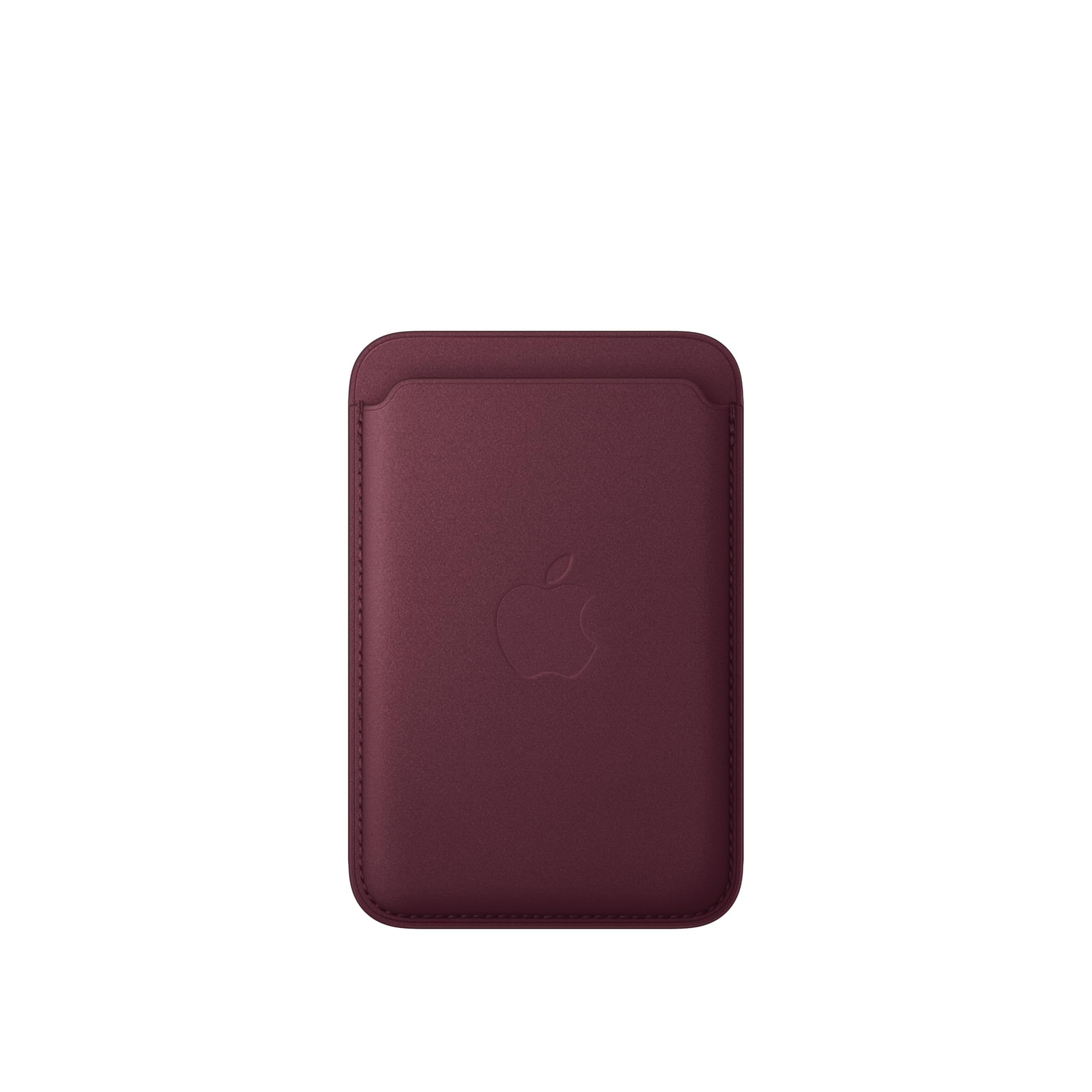 Apple iPhone FineWoven Wallet with MagSafe – Burgundy | Durable microtwill, Find My, Effortlessly snap into place on the back of your iPhone