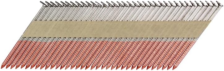 Hot Deals B&C Eagle 314X131HDR/33 Offset Round Head 3-1/4 x .131 x 33° Hot Dip Galvanized Ring Shank Paper Collated Framing Nails (2, 500per Box)