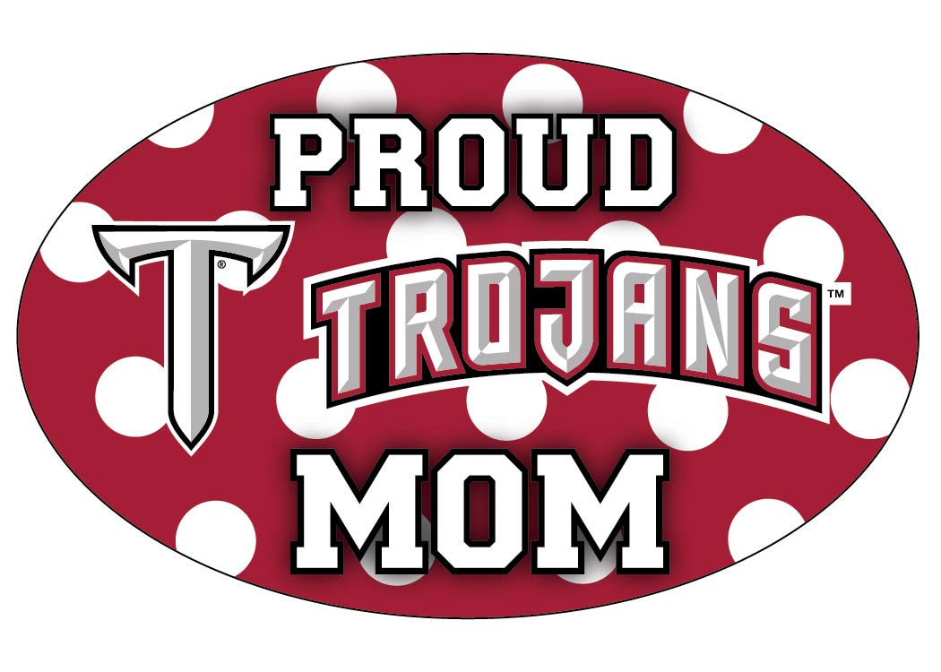 R and R Imports, Inc Troy University Trojans Oval Proud Mom Magnet Officially Licensed Collegiate Product
