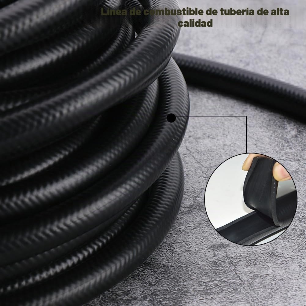 Manguera de goma para radiador de 1 metros, diámetro de 16 mm, manguera de gasolina NBR (interior de 16 mm/exterior 23 mm), manguera de combustible para coche, manguera de agua de refrigeración para